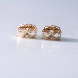 10kt Gold Earring Closures Set of TWO New!